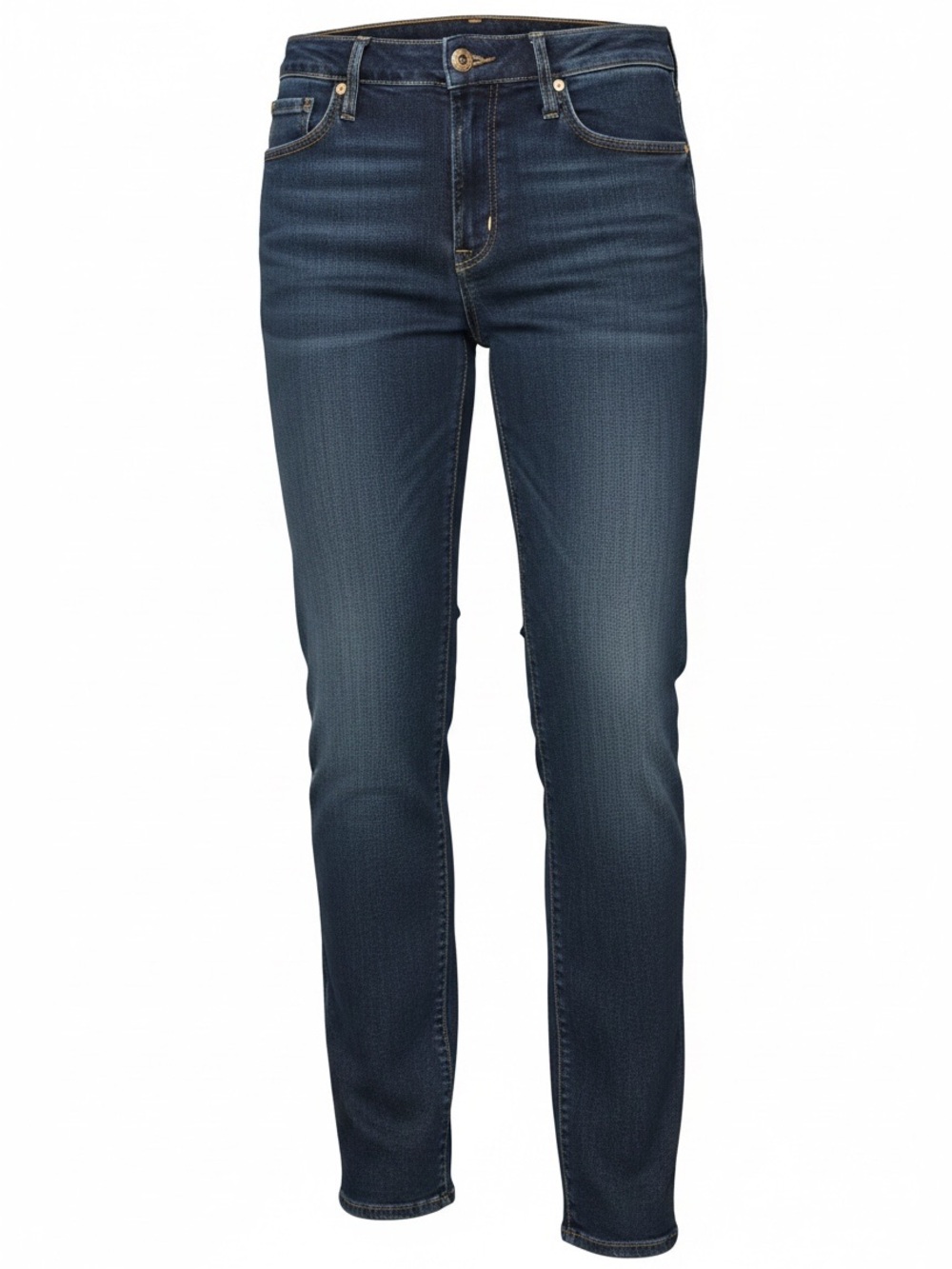 AG Adriano Goldschmied Mari Mid Rise Slim Straight Jeans Dark Wash Size 25